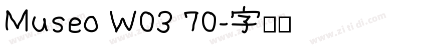 Museo W03 70字体转换